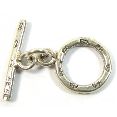 1 Karen Hill Tribe Silver 11mm Toggle Clasp