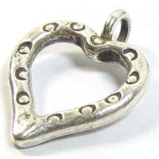 1 Karen Hill Tribe Silver Open Heart Pendant