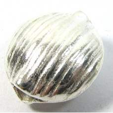 1 Karen Hill Tribe Silver Lentil Bead