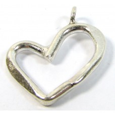 1 Karen Hill Tribe Silver Open Heart Pendant