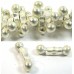 1 Karen Silver Double Drop Bead