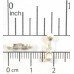 1 Karen Silver Double Drop Bead