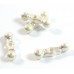 1 Karen Silver Double Drop Bead