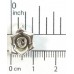 1 Karen Silver Rose 6 Petal Charm with Hanging Loop