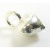 1 Karen Hill Tribe Silver Tiny Puffed Heart Charm