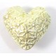 1 Karen Hill Tribe Silver 12mm Patterned Heart Bead Side Drilled
