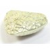 1 Karen Hill Tribe Silver 12mm Patterned Heart Bead Side Drilled