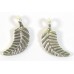 1 Karen Hill Tribe Silver Curved Leaf Charm