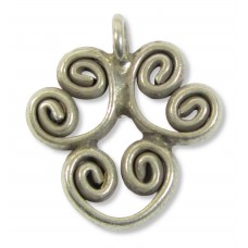 1 Karen Silver Scrolled Pendant 1 Karen Silver Scrolled Pendant
