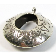 1 Karen Hill Tribe Silver Hoop Pendant