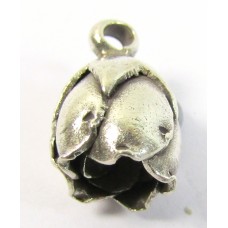 1 Karen Hill Tribe Silver Rosebud Dangle Charm