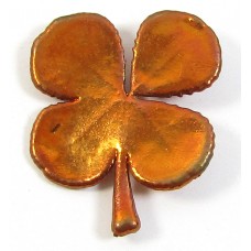 1 Copper Plated Four Leaf Clover Pendant