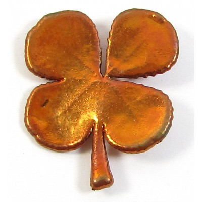1 Copper Plated Four Leaf Clover Pendant
