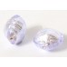 1 Murano Glass Alexandrite Silverfoil 10mm Lentil