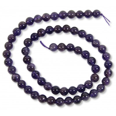 1 Strand Amethyst 6mm Round Beads