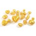1 Murano Glass Light Pink Gold Foiled 20mm Pear Drop Bead