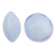 1 Murano Glass Alexandrite over White Core 14mm Lentil Bead