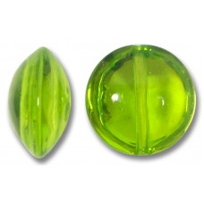 1 Murano Glass Erba Green 14mm Lentil Bead