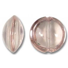 1 Murano Glass Pale Pink 14mm Lentil Bead