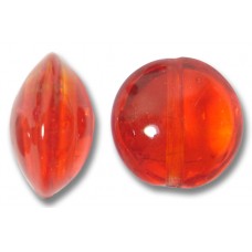 1 Murano Glass Arancio 14mm Lentil Bead