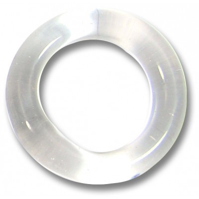 1 Murano Glass Crystal Clear Glass 23mm Ring