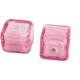 2 Murano Glass Rosa White Core 8mm Cube Beads