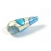 1 Murano Glass 24kt Goldfoil Extravagant 28mm Drop Sapphire Aqua BD