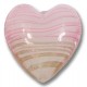 1 Murano Glass White with Rose and Aventurine Filigrine 20mm Heart 1 Murano Glass White with Rose and Aventurine Filigrine 20mm Heart