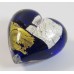 1 Murano Glass Midnight Treasure 30mm Heart