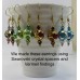 1 Murano Glass Goldfoil Extravagant  Sapphire Aquamarine BD  14mm Round Bead