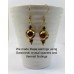 1 Murano Glass Goldfoil Extravagant Light Dark Ruby and Topaz 14mm Round Bead