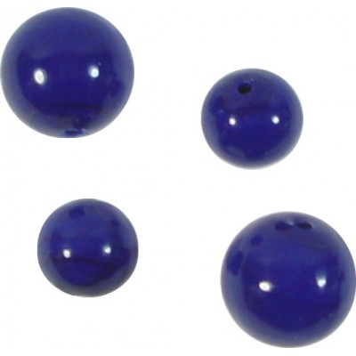  10 Murano Glass Opaque Cobalt Blue  8mm Round Beads