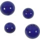  10 Murano Glass Opaque Cobalt Blue 10mm Round Beads
