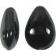 1 Murano Glass Black 20mm Pear Drop