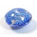 1 Murano Glass Medusa Topaz Goldfoil 18mm Lentil Bead