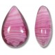 1 Murano Glass Rosa White Core 20mm Pear Drop Bead