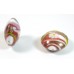 1 Murano Glass Medusa Ruby 24mm Lentil Bead