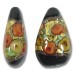 1 Murano Glass Amore Black Goldfoil & Aventurine 21mm Drop
