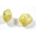 1 Murano Glass Lime Gold Foil 18mm Lentil Bead