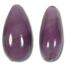 1 Murano Glass Aubergine 26mm Drop Bead