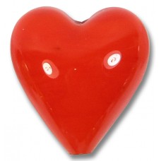 1 Murano Glass Satsuma Orange 20mm Heart