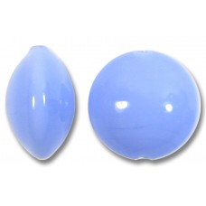 1 Murano Glass Periwinkle 14mm Lentil Bead