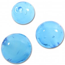 10 Murano Glass Dark Aqua White Core 6mm Round Beads