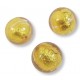10 Murano Glass Light Pink Gold Foiled 8mm Round Beads.