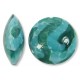 1 Murano Glass Verde Terrene 26mm Lentil Bead