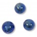 10 Murano Glass Dark Bluino Goldfoil Round 8mm Beads