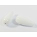 1 Murano Glass White Alabaster 20mm Drop Bead