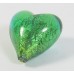 1 Murano Glass Verde Marino Gold Foiled 20mm Heart