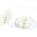 1 Murano Glass Crystal Silverfoil 20mm Lentil