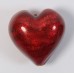 1 Murano Glass Rubino Gold Foiled 30mm Heart 